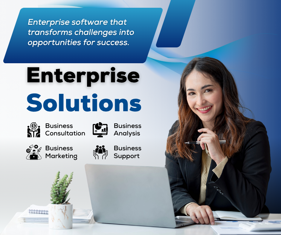  Enterprise Solution là một dịch vụ cung cấp nền tảng và giải pháp phần mềm quản lý, quản trị, chăm sóc khách hàng.