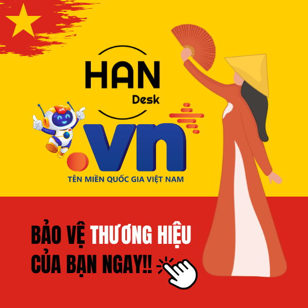 Bảo vệ thương hiệu của bạn với tên miền .VN chính chủ. Nhấn vào để đăng ký ngay hôm nay và tránh bị mất tên miền quan trọng!